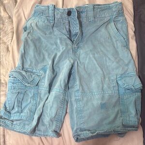 Aeropostale Blue Cargo Shorts Lightweight Summer Essential